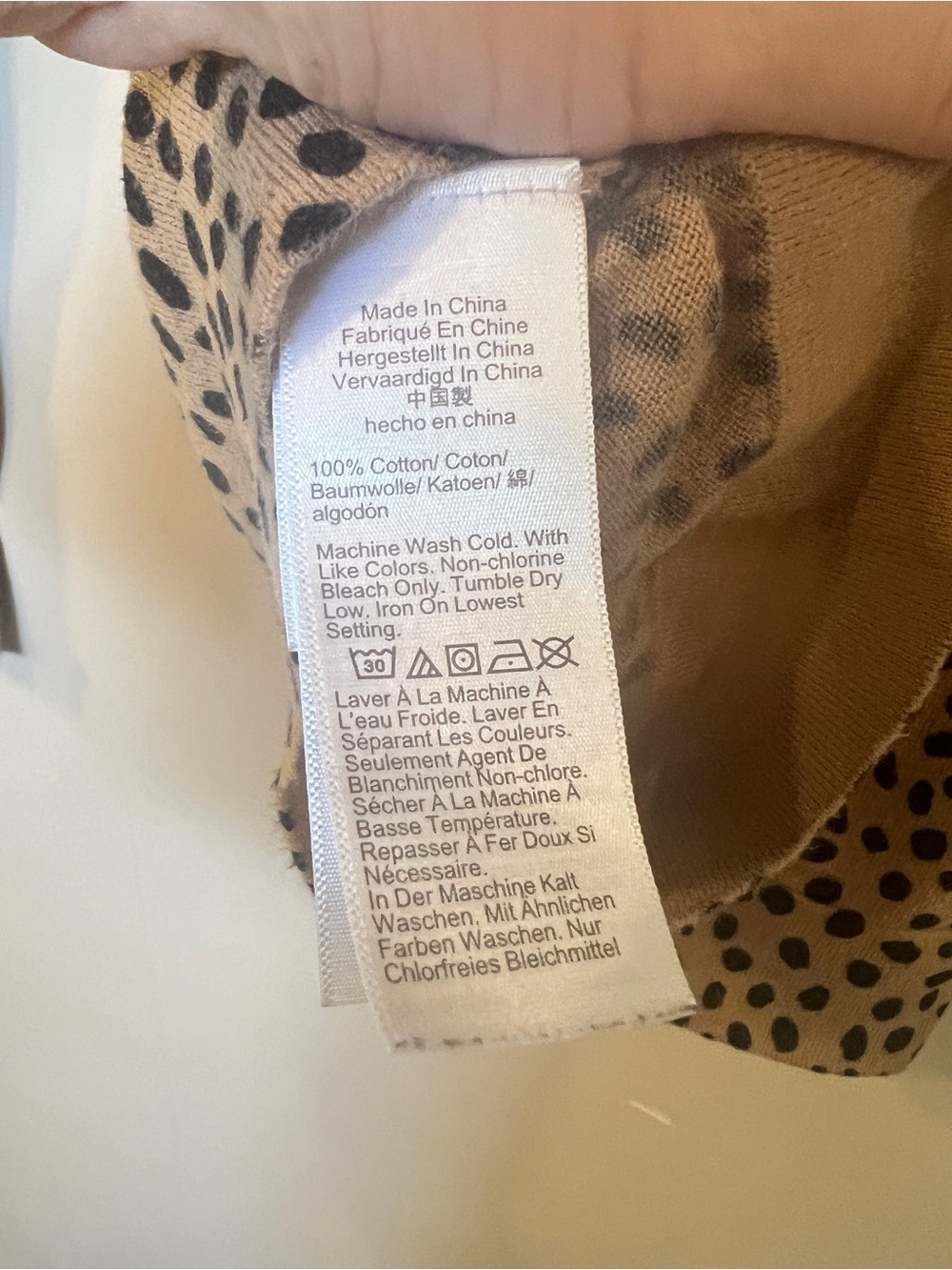 J.Crew Teddie Leopard Print Cotton Sweater XXS Tan Black Crewneck - Picture 6 of 8